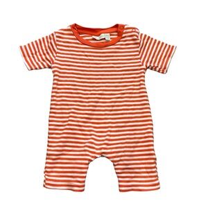 Jojo Maman Bebe Striped Orange Kids One Piece